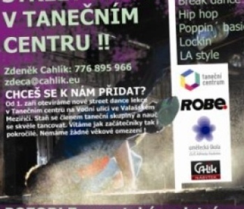 Letní street dance taneční tábor ve Valašském Meziříčí