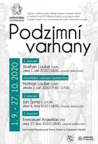 ZUŠ Alfréda Radoka: nový školní rok zahájí festivalem Podzimní varhany