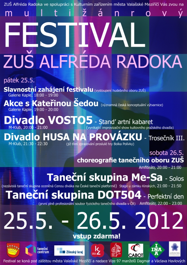 Program Festivalu ZUŠ Alfréda Radoka